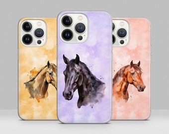 Horse Hoof Phone Case Equine Painting Cover for iPhone 15 14 13 12 11 Pro Max, Plus, XR, SE, Samsung S21 S22 S23 A51 A52 A53 A54, Pixel