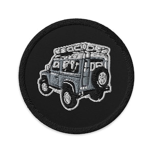 Rover Defender Overland Broderad Tygmärke 3 tum