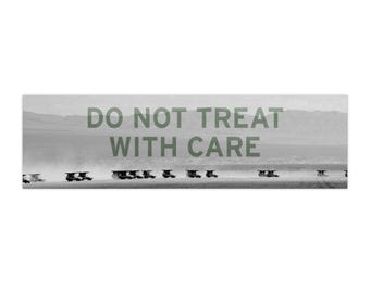 Do Not Treat With Care 11x3 Bumper Sticker