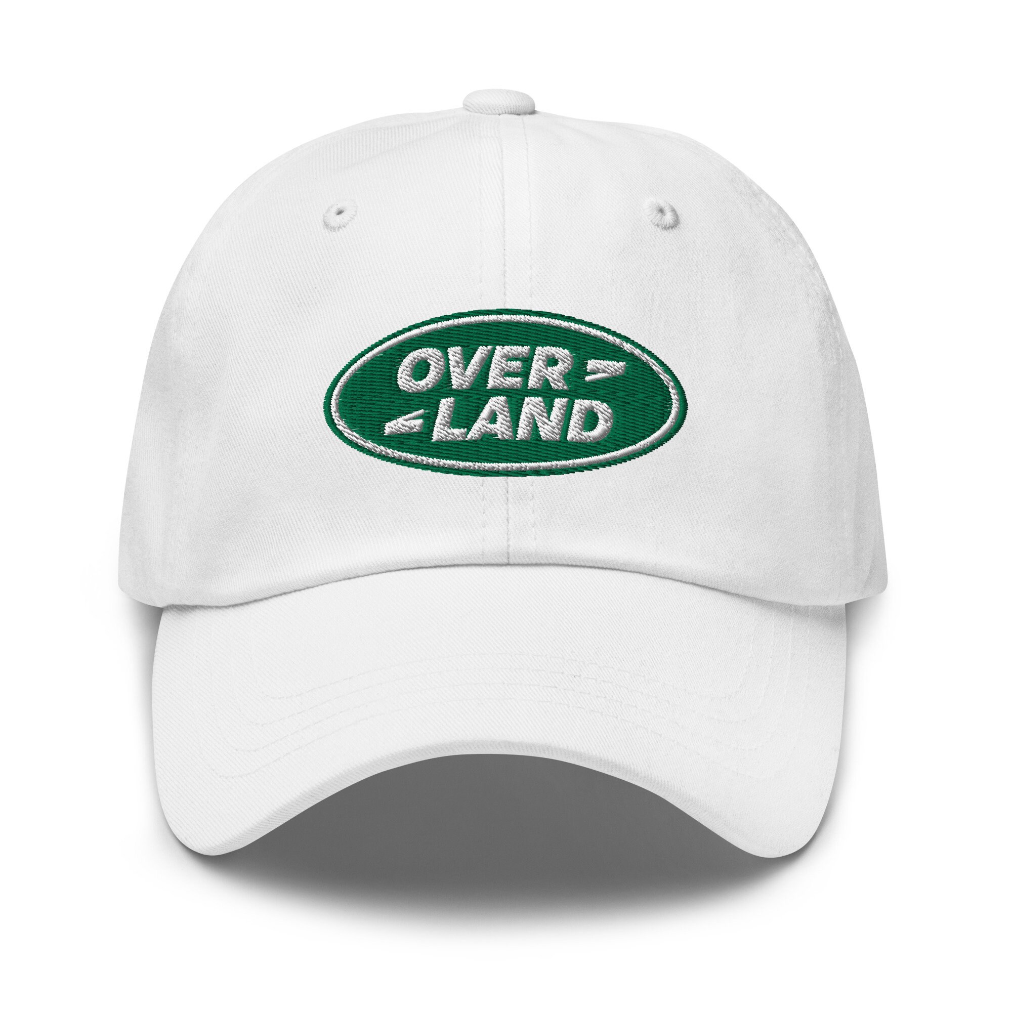 Land Rovr Logo Overland Chawton White Embroidered Adult Hat/dad