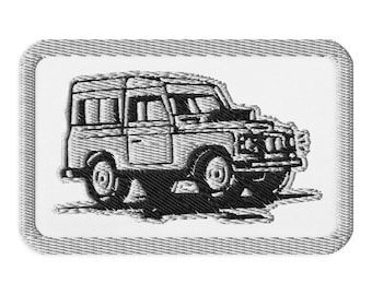 Overland Alpine White Rectangle Patch 3.5″×2.25"