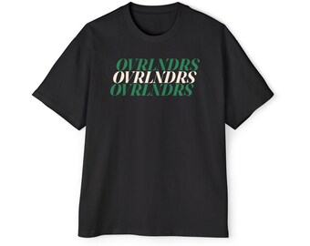 OVRLNDRS 4WD Club Jet Black Heavy Oversized Tee