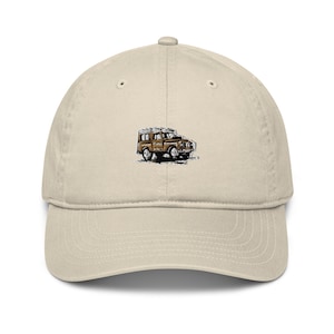 Sahara Rover Defender Overlander 4x4 Embroidered Khaki Adult Hat