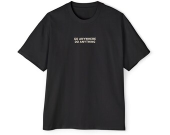 Go Anywhere Do Anything Jet Black Heavy Oversized Tee