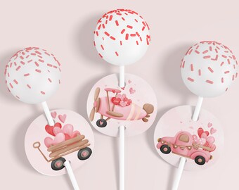 Baby Shower Cupcake Toppers, Shower Tags, Editable Cupcake Toppers, Pink Baby Girl, Instant Download, Editable Tags, Baby Tags,  FAN118