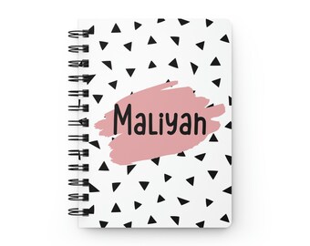 Custom Notebook Personalized Notebook for Girls Birthday Party Favors for Girls Girl Notebook for Kids Back to School Gift Cute Note