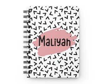 Custom Notebook Personalized Notebook for Girls Birthday Party Favors for Girls Girl Notebook for Kids Back to School Gift Cute Note