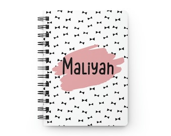 Custom Notebook Personalized Notebook for Girls Birthday Party Favors for Girls Girl Notebook for Kids Back to School Gift Cute Note