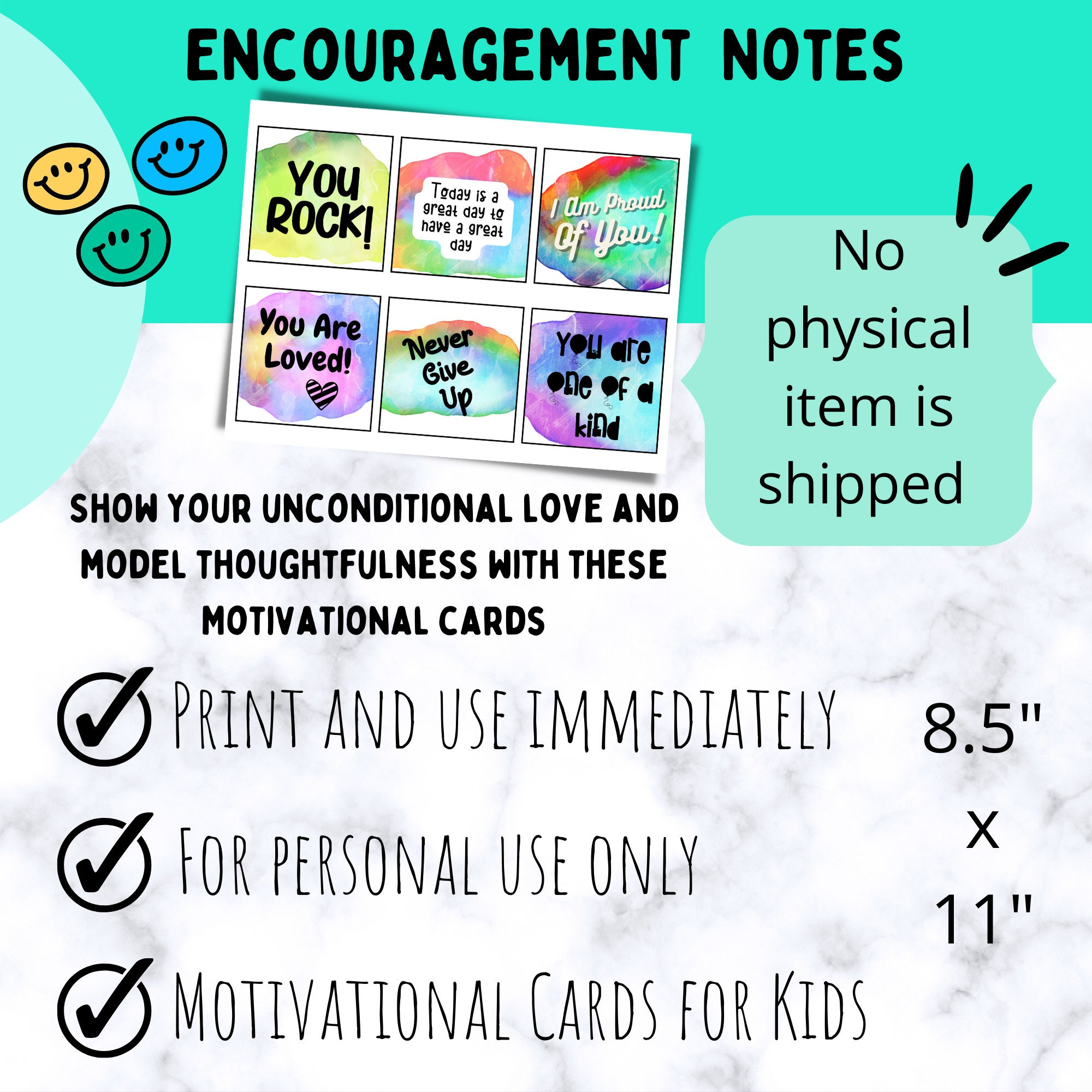 52 Positive Affirmation Cards For Kids, Motivational Lunch Box Notes For Kids Classroom Calming Corner Items, Boho Affirmations For Classroom, Unique Stocking Stuffers For Children - View #9