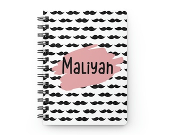 Custom Notebook Personalized Notebook for Girls Birthday Party Favors for Girls Girl Notebook for Kids Back to School Gift Cute Note