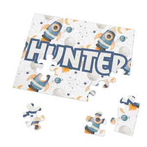 Espaço presente personalizado menino quebra-cabeça presente menino personalizado quebra-cabeça nome quebra-cabeça presente espaço galáxia aniversário quebra-cabeça personalizado quebra-cabeça personalizado menino