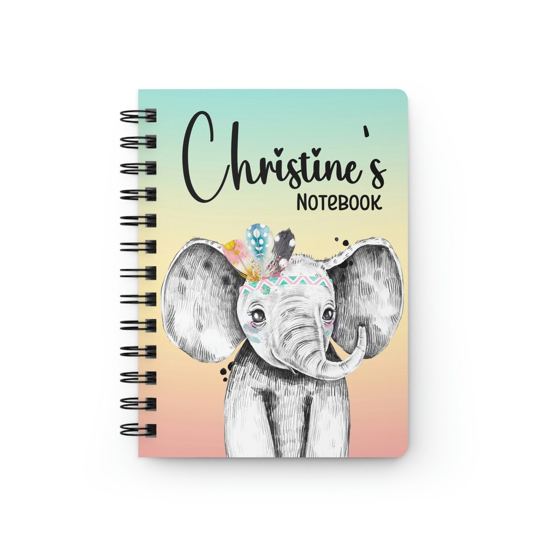 Kids Notebook Custom Notebook Personalized Notebook Spiral Party Favors ...