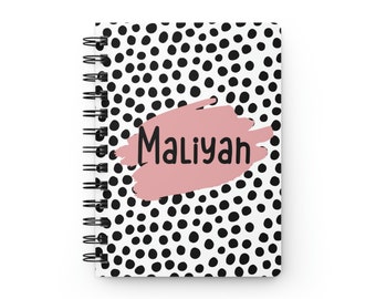 Custom Notebook Personalized Notebook for Girls Birthday Party Favors for Girls Girl Notebook for Kids Back to School Gift Cute Note