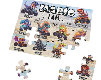 Dinosaurio Niño Rompecabezas Regalo Niño Personalizado Rompecabezas Nombre Rompecabezas Regalo Dinosaurio Cumpleaños Rompecabezas Personalizado Dinosaurio Rompecabezas Niño Afirmaciones