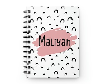Custom Notebook Personalized Notebook for Girls Birthday Party Favors for Girls Girl Notebook for Kids Back to School Gift Cute Notebooks