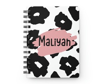 Custom Notebook Personalized Notebook for Girls Birthday Party Favors for Girls Girl Notebook for Kids Back to School Gift Cute Note