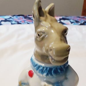 Empty Jim Beam Decanter Collectible Liquor Decanter Democrat Donkey Clown Figure