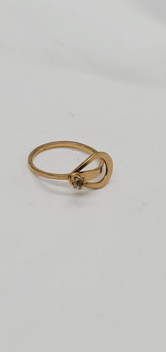 vtg Signed Avon Catch a Star Goldtone ring size 6.75