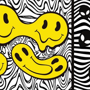 Galactic Drip: Psychedelic Alien Art Collection - Melt Mode