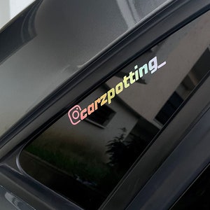Personalized Instagram sticker, Sticker for car motorcycle vehicle etc..