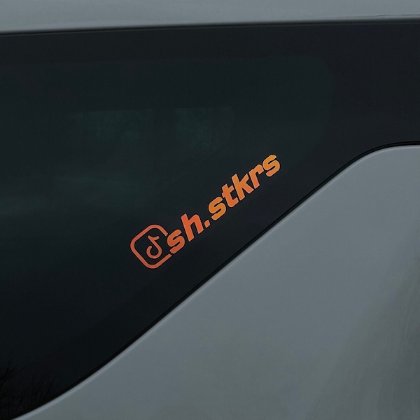 Personalized tiktok sticker, Sticker for car motorcycle vehicle etc.