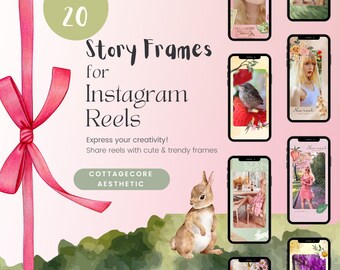 20 marcos de historias Cottagecore para carretes de Instagram