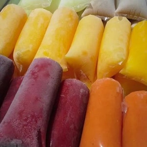 100 BOLSAS para Bolis Helados,Marcianos Flash Saborines Chupis Durofrio Vikingos - 100 Plastic Bags Ice pops Popsicles frozen candy sucker