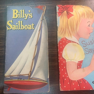 5 Vintage Die Cut Childrens Books, 1954, Whitman Publishing