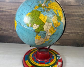 Vintage Weber Costello Black Sea Globe: 1950s Mid Century Decor - Etsy