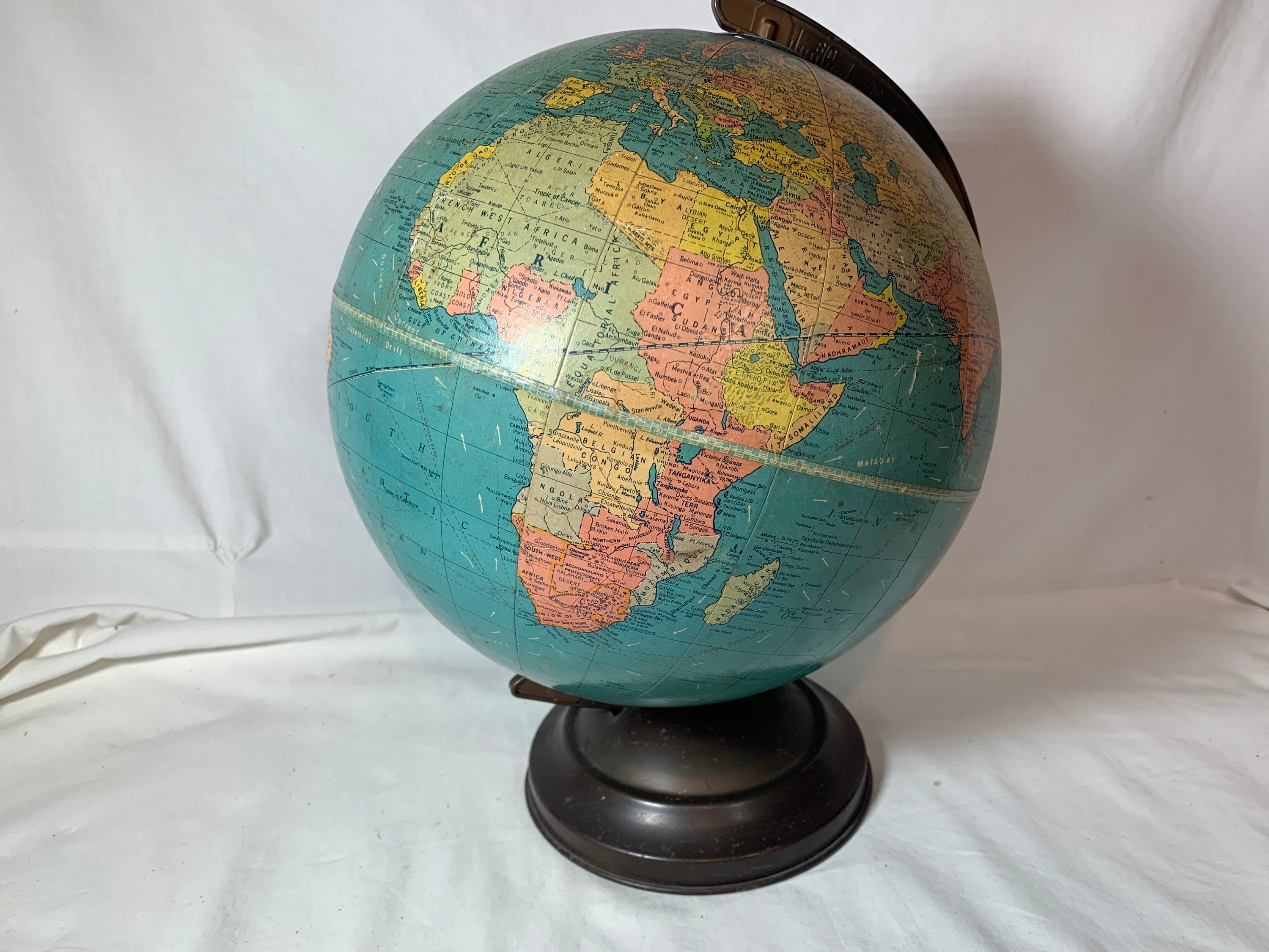 Retro World Globe From 1950s Etsy