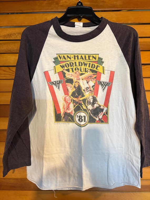 Vintage Van Halen Concert T-shirt, 1981, Size L - Etsy