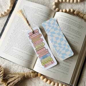 trope stack bookmark | romance tropes | romance books | book lovers | double-sided | bookmark