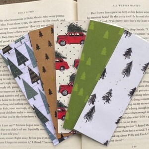 christmas tree collection | christmas bookmarks | laminated & double-sided | bookmark
