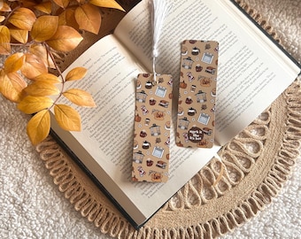 cozy fall show bookmark | fall bookmarks | double-sided | bookmark