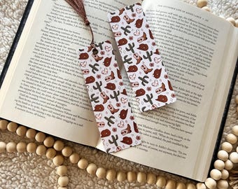 western bookmark | Cowboy romance bookmark | bookish quote | book lovers | double-sided | bookmark
