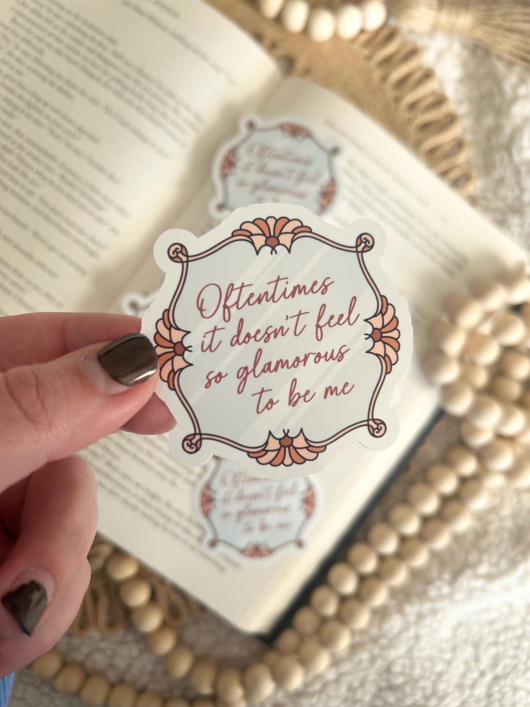 Oftentimes It Doesn't Feel so Glamorous to Be Me Sticker | Elizabeth ...