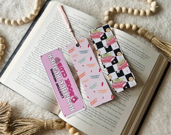romance lovers bookmarks | romance tropes | romance books | romance book club | book lovers | double-sided | bookmark