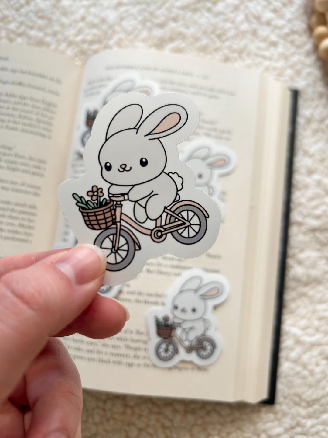 Bunny Bike Ride Sticker | Spring Bunny | Bike Ride | Vinyl Sticker - Etsy