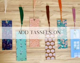 add-on tassels to your bookmarks | tassel bookmarks