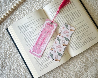 cowboy romance book club bookmark | romance tropes | cowboy era | book lovers | double-sided | bookmark