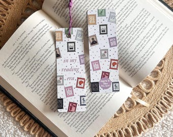 reading era bookmark | eras stamps | bookvlovers present | double sided bookmarks