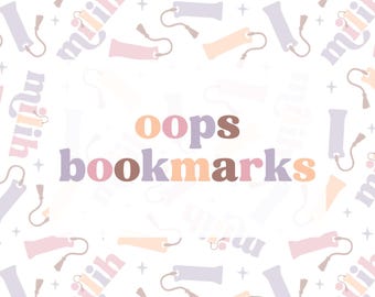 Oops Bookmarks | Mystery Bookmarks | Discount Bookmarks | Laminated Double Sided Bookmarks | Damaged |