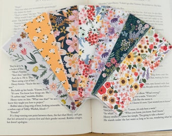 floral collection no. 1 | floral bookmarks | sunflowers | laminated & double-sided | bookmark