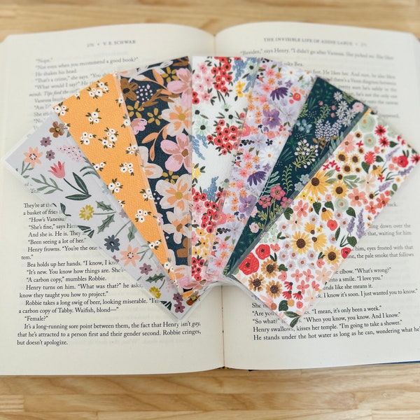 floral collection no. 1 | floral bookmarks | sunflowers | laminated & double-sided | bookmark