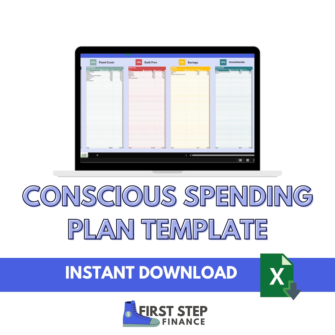 Conscious Spending Plan Template Inspired by IWT Guiltfree Spend Conscious Spending Plan Template Inspired by IWT Guiltfree Spend