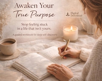Purpose Workbook PDF | Find Your Life Purpose & Clarity | Self Discovery Journal, Coaching Workbook, Personal Growth Tool for Life Purpose