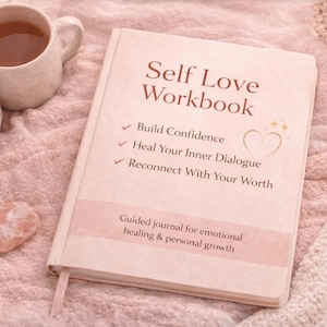 Self Worth Workbook | Overcome Self Doubt | Confidence & Emotional Healing Journal