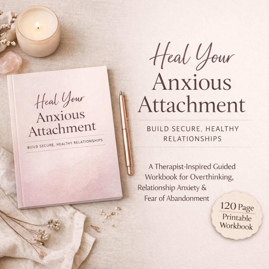 Anxious Attachment Workbook | Heal Relationship Anxiety | Attachment ...