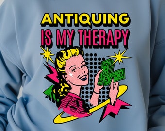 Antiquing png Retro Thrifting png Thrifter Png Png Vintage Antiques Collector Flea Market Camiseta Taza Tumbler Sublimación Descarga digital