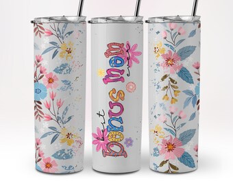 Madrastra Vaso Envoltura 20oz Flores Florales Mejor Bono Mamá Siempre Madre Vaso Envoltura PNG 20 oz Flaco Vaso Sublimación Diseño PNG DESCARGAR